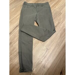 H&M &Denim Skinny Ankle Jeans‎ Women's Size 32 Olive Green Stretch Denim Pants